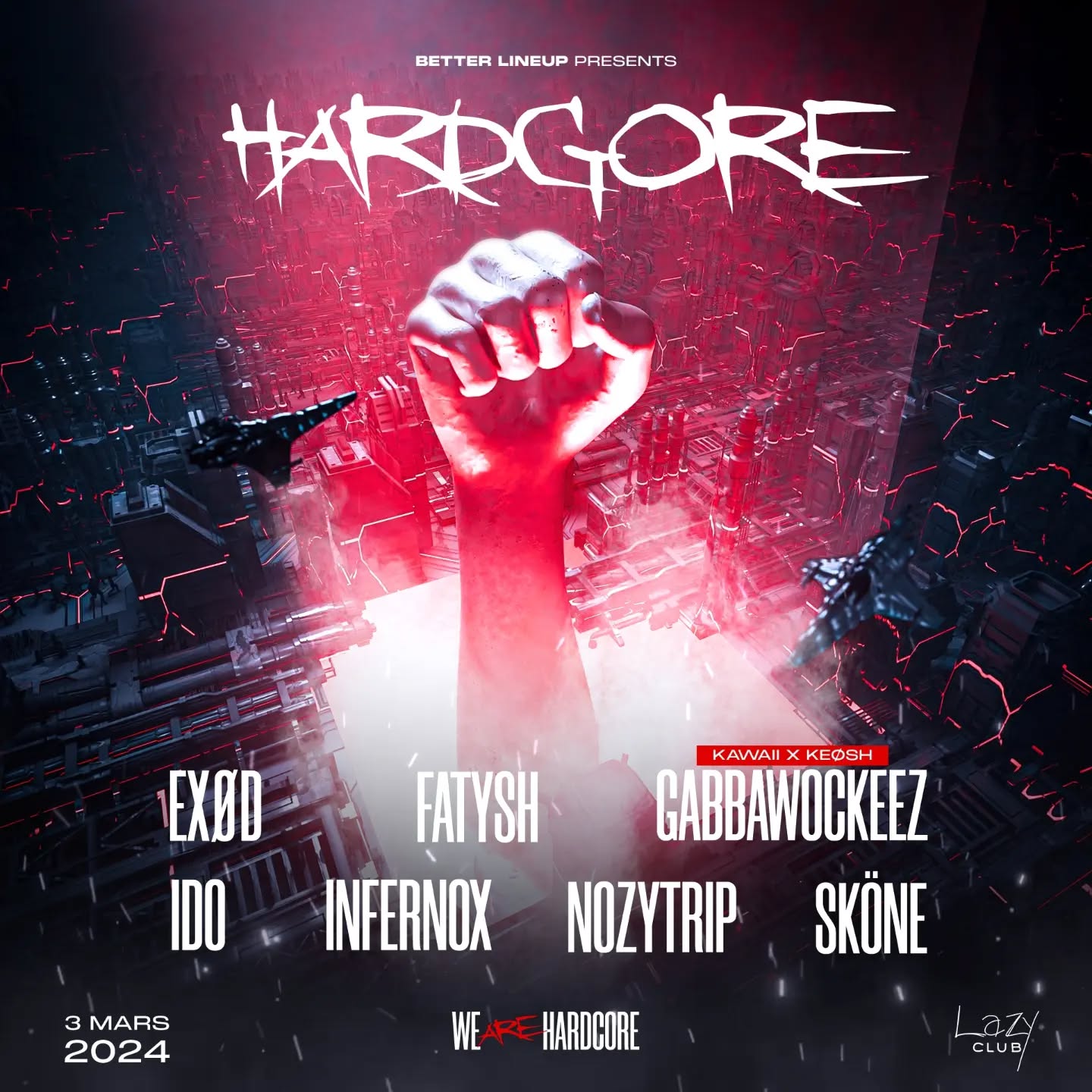 Flyer for HARDGORE 1