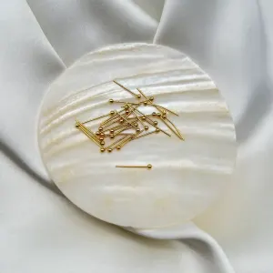 Clou à tête boule plaque Or (1.5/2/3cm)