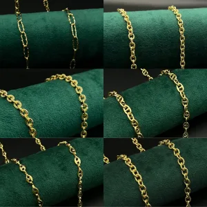 Chaine Plaque Or inoxydable