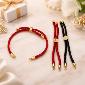 Bracelet en corde tressée en nylon semi-fini pour bijoux DIY
