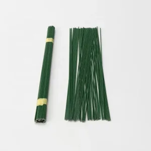 Tige métallique florale verte 40/60/80cm