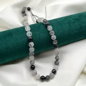 Pierre Quartz [red-black] 8mm 