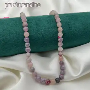  Tourmaline (noir et rose) 6,8mm