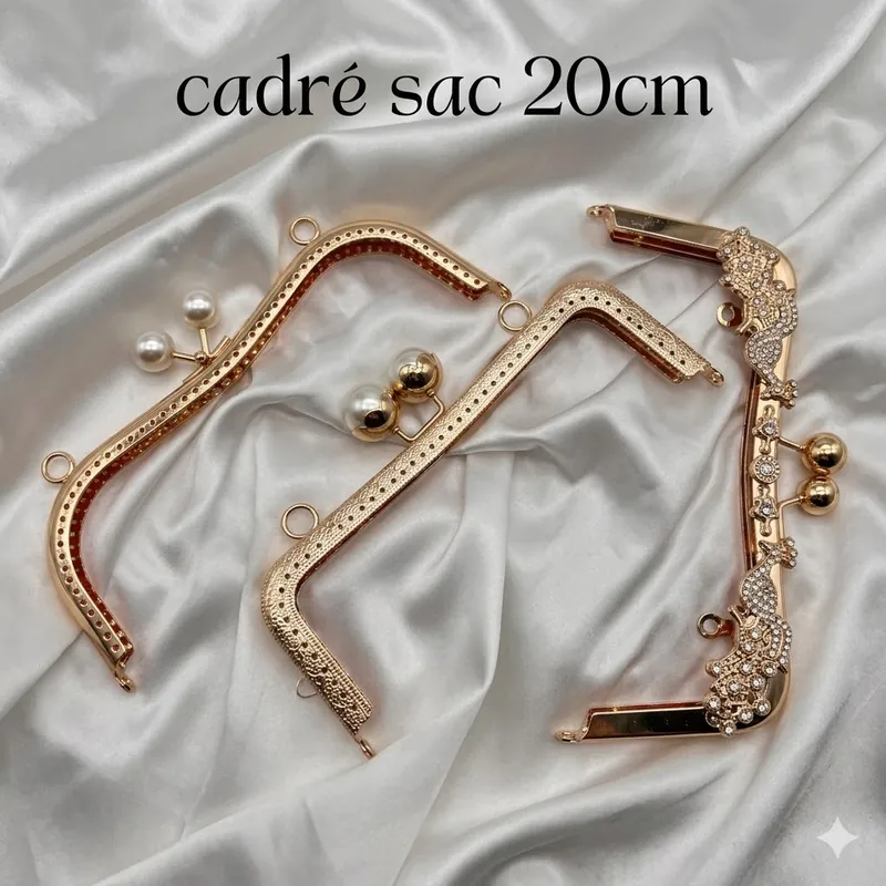 Cadre de Sac 20 cm Doré - 1