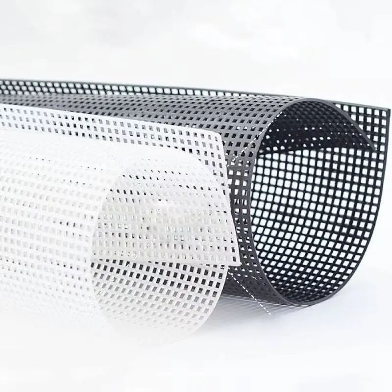 canvas plastique blanc et noir formé round et carré - 1