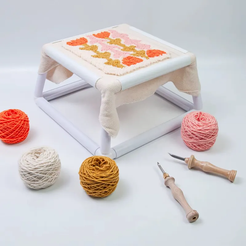 tambour plastic carré pour la broderie - 1