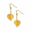 Aspen leaf in Fall Earrings - Image 2 of 0