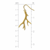 Elk Antlers Gold Tone Earrings - Image 3 of 0
