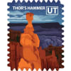 Travel Stamp - Bryce Canyon Thor's Hammer at Night - Image 2 of 0