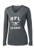 SPORT-TEK PERFORMANCE LONG SLEEVE V-NECK TEE = 3 COLORS - Image 2 of 0