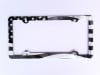 American Flag Black and white Decorative License Plate Holder, Americana Car Tag Frame - Image 1 of 0