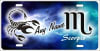 Scorpio custom car tag Custom License Plates, Personalized License Plates, Decorative License Plates, Front License Plates, Car Tags, airbrush - Image 2 of 0