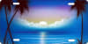 custom car tag personalized airbrush beach scene license plate - Image 1 of 0