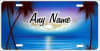 custom car tag personalized airbrush beach scene license plate - Image 2 of 0