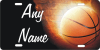 custom car tag Basketball in flames - Image 1 of 0
