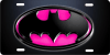 novelty license plate Batman Batmobile pink - Image 1 of 0