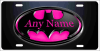 novelty license plate Batman Batmobile pink - Image 2 of 0