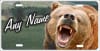 Grizzly Bear Roar Personalized Novelty Front License Plate Decorative Vanity Car Tag - Image 2 of 0