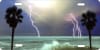 Lightning storm beach scene personalized novelty front license plate stormy weather decorative car tag - Image 1 of 0