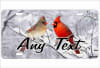 Snowbirds Cardinal Couple personalized novelty front license plate - Image 2 of 0
