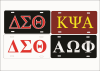 College fraternities and sororities Personalized Custom Novelty front License Plate Decorative Vanity Car Tag - Image 1 of 0