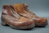 Original German WWII Late War Leather Ankle Boots - Image 3 of 0
