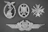 Original German WWII "Ground Dug" Luftwaffe Badges & Insignia Grouping (Lot of 4) - Image 1 of 0
