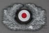 Original German WWII Heer Visor Cap Aluminum Wreath And Cockade - Image 1 of 0