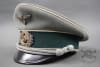Original German WWII Heer Officerâ€™s Infantry Visor Cap By G. Wostrack Size 57/58 - Image 1 of 0