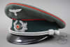 Original German WWII Heer Officer's Artillery Visor Cap Size 57 - Image 1 of 0