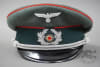 Original German WWII Heer Officer's Artillery Visor Cap Size 57 - Image 5 of 0