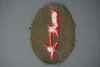 Original German WWII Tropical Heer Artillery Signal Blitz Patch - Image 2 of 0