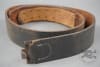 Original German WWII Brown Leather Combat Belt Size 100cm - Image 1 of 0