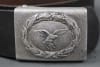 Original German WWII EM/NCO Leather Belt 95cm With Luftwaffe Aluminum Buckle By Franz Reichenaeur - Image 2 of 0