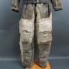 Original German WWII Luftwaffe Two Piece White/Gray Leather Winter Fleece Lined Flight Jacket And Trousers - Image 3 of 0