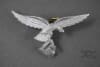 Original German WWII Aluminum 1st Model Luftwaffe Visor Cap Eagle - Image 1 of 0