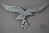 Original German WWII Luftwaffe 2nd Pattern Zinc Visor Cap Eagle - Image 1 of 0