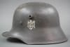 Original Early Third Reich Heer M18 Double Decal Transitional Late War Reissued Helmet - Image 3 of 0