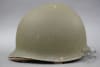 Original US WWII M1 Helmet Fixed Bale Helmet With Early Hawley Liner - Image 2 of 0
