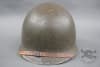 Original US WWII M1 Fixed Bail Helmet With Westinghouse Liner & USMC Helmet Cover - Image 3 of 0