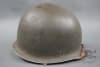 Original US WWII M1 Fixed Bail Helmet With Westinghouse Liner & USMC Helmet Cover - Image 4 of 0