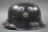 Original German WWII Double Decal M34 Fire/Police Helmet Size 64/56 - Image 2 of 0