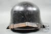 Original German WWII Double Decal M34 Feuerschutzpolizei (Fire Police) Helmet Size 64/57 - Image 4 of 0