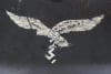 Original German WWII M35 Luftwaffe Ex-Double Decal Helmet EF64 - Image 3 of 0
