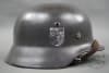 Original German WWII M35 Luftwaffe Ex-Double Decal Helmet EF64 - Image 5 of 0