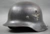 Original German WWII M35 Luftwaffe Double Decal Helmet ET62 - Image 1 of 0