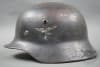 Original German WWII M35 Luftwaffe Double Decal Helmet ET62 - Image 2 of 0