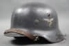 Original German WWII M35 Double Decal Luftwaffe Helmet Q66 Named to "Moog" 1. Batterie, Flak-Regiment 5 - Image 1 of 0