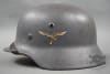 Original German WWII M35 Double Decal Luftwaffe Helmet Q66 - Image 2 of 0