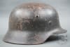 Original German WWII M35 Heer Single Decal Helmet SE66 - Image 5 of 0